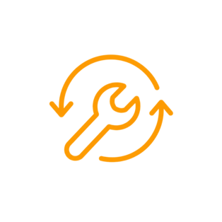 Icon für fehlende Wartung und Backups