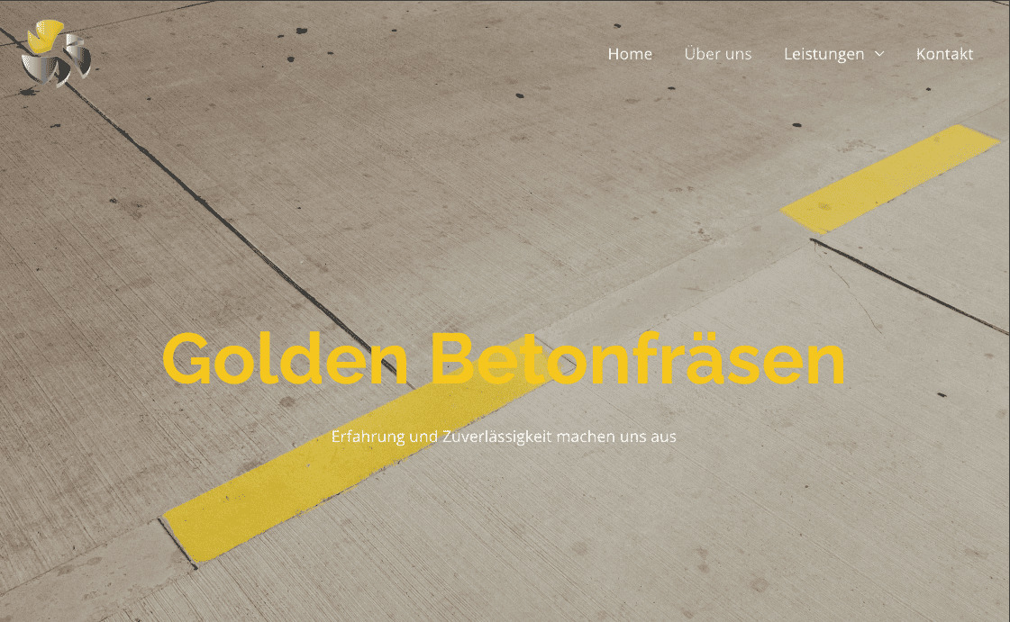 WordPress Website – Golden-betonfraesen.de